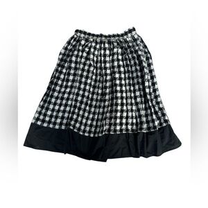 Vintage California connection, Inc Black and White Checkered A-Line Skirt size:M